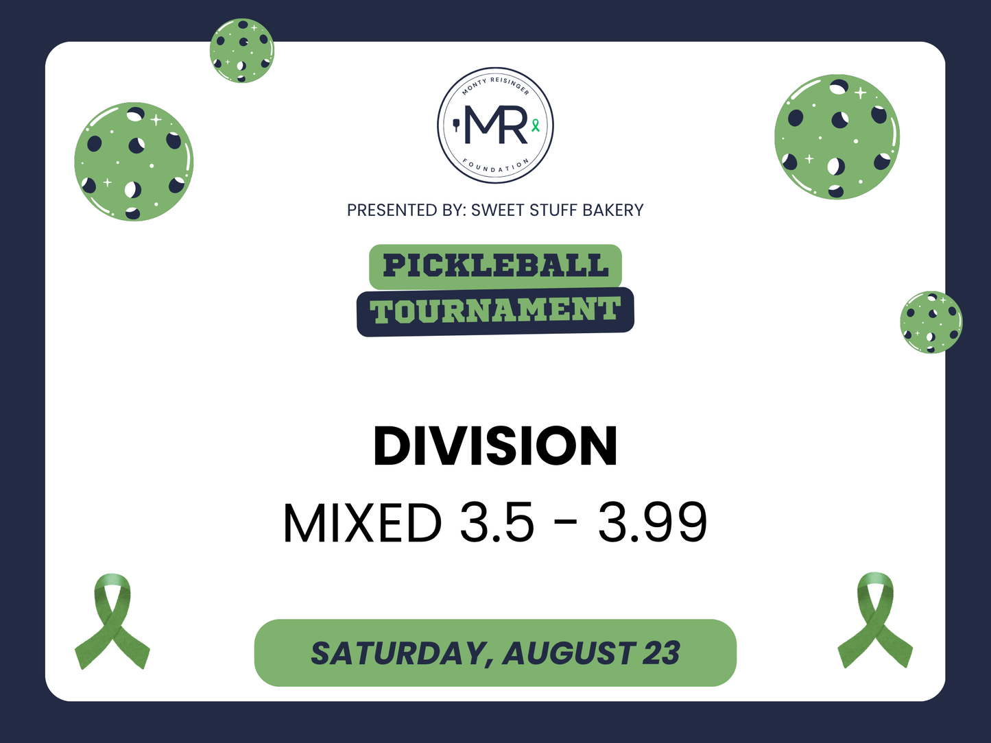 Mixed Doubles 3.5-3.99 - Monty Reisinger Foundation Pickleball Tournament