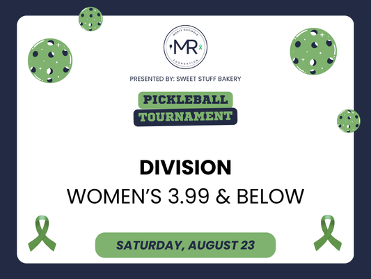 Women's Doubles 3.99 & Below - Monty Reisinger Foundation Pickleball Tournament